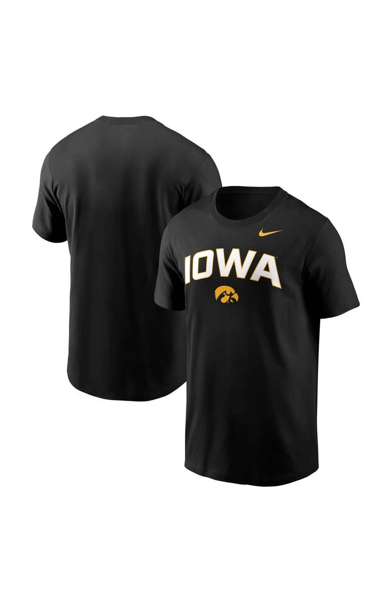 Nike Men's Nike Black Iowa Hawkeyes Primetime Arch Stack T-Shirt, Alternate, color,