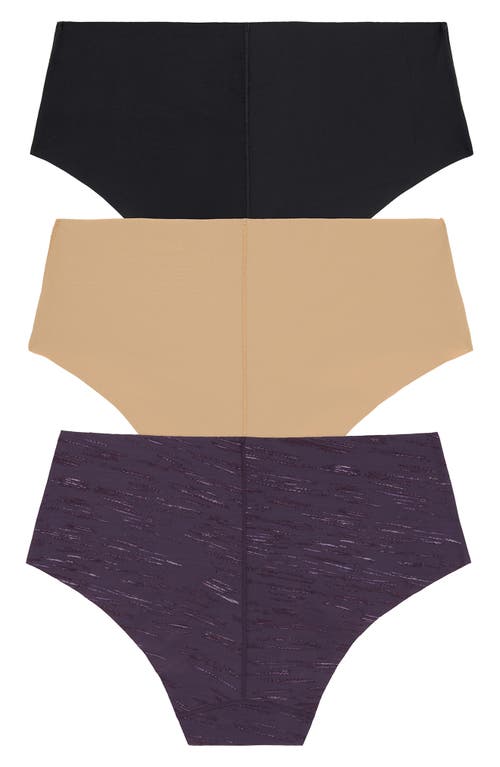 Dkny Litewear Cut Anywhere Assorted 3-pack Hipster Briefs In Multi