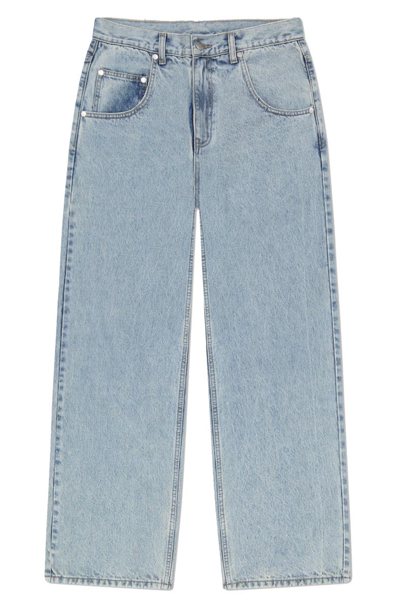 WeSC Jay Wide Leg Jeans, Main, color, Authentic Light Wash