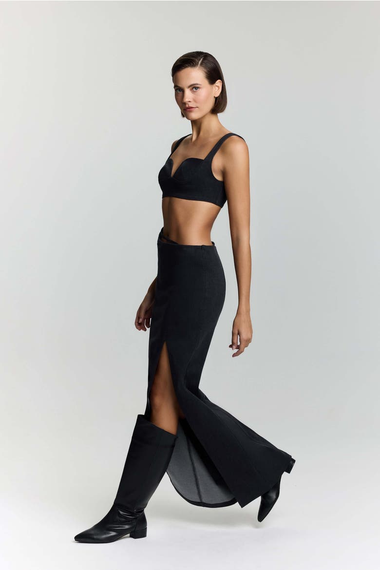 Dreams Denim Crop Top, Alternate, color, Blue