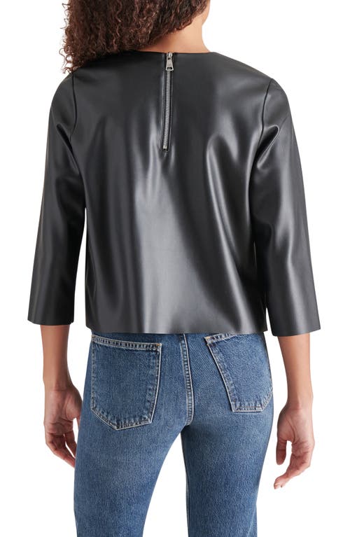 Steve Madden Dee Faux Leather Top