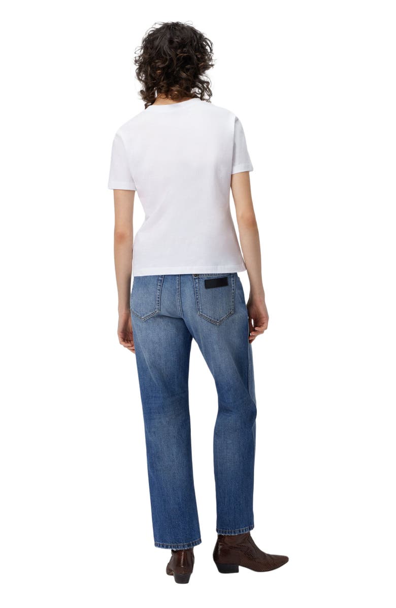 Missoni Short Sleeve T-shirt With Print And Logo, Alternate, color, White