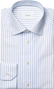Eton Slim Fit Stripe Dress Shirt