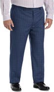 Oak Hill by DXL Big & Tall Washed Plaid Suit Pants