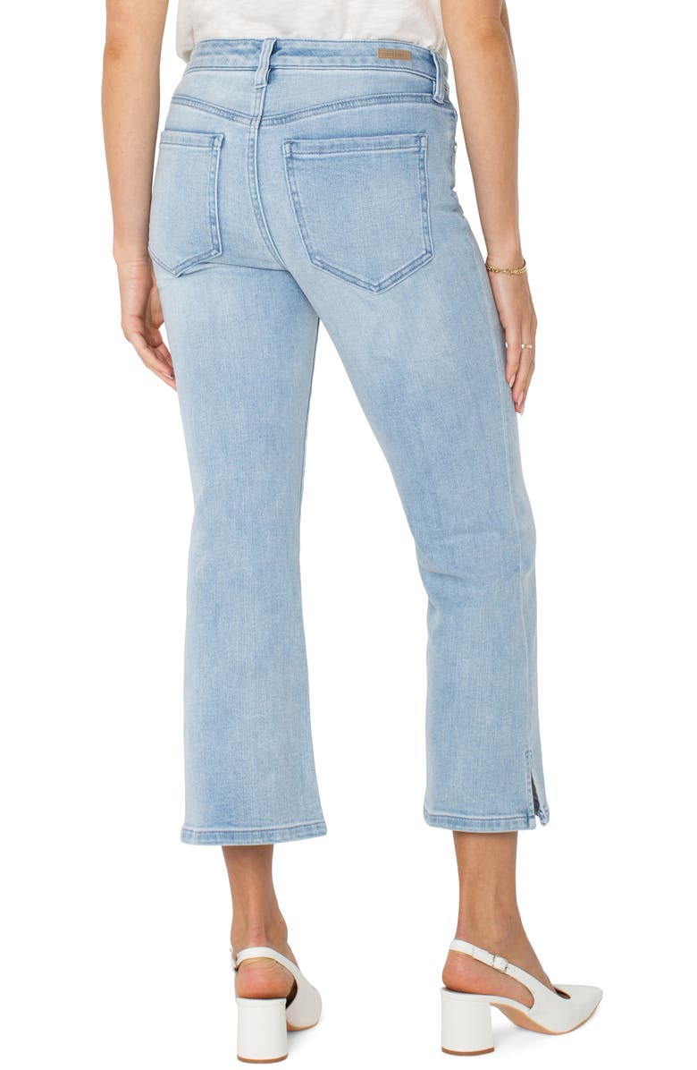 Liverpool Los Angeles Hannah Slit Hem Crop Flare Jeans, Alternate, color, 