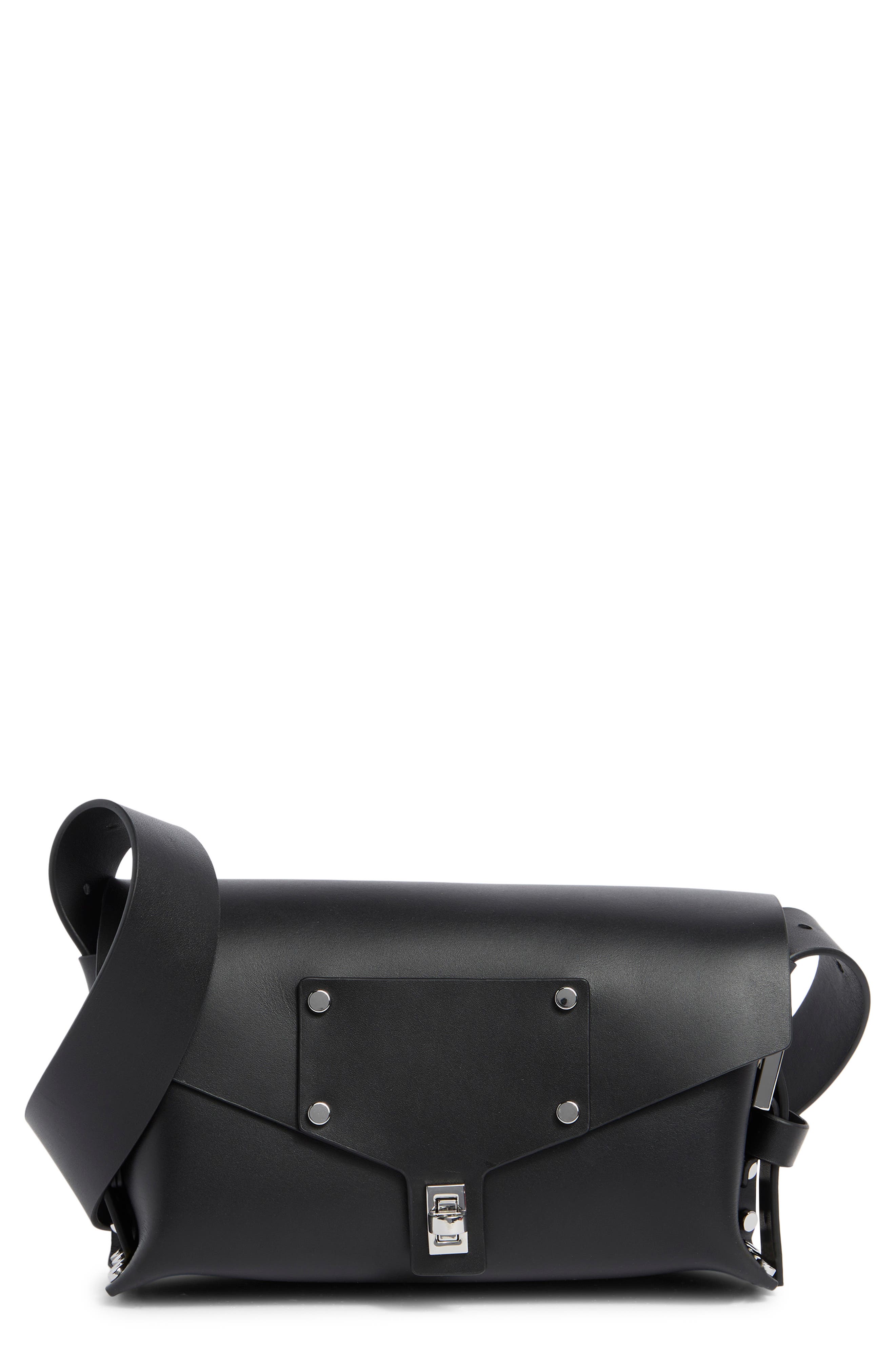 Allsaints Miro Leather Satchel In Black