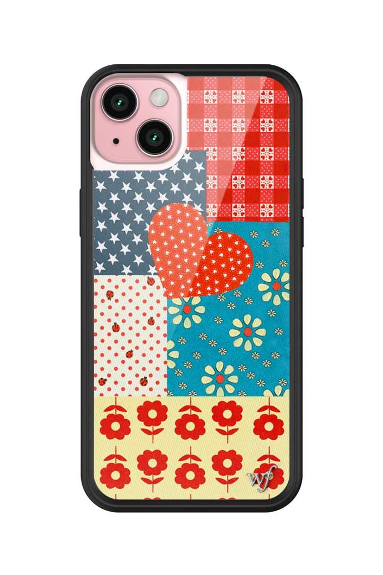Flower Patch iPhone Case, Alternate, color, Red