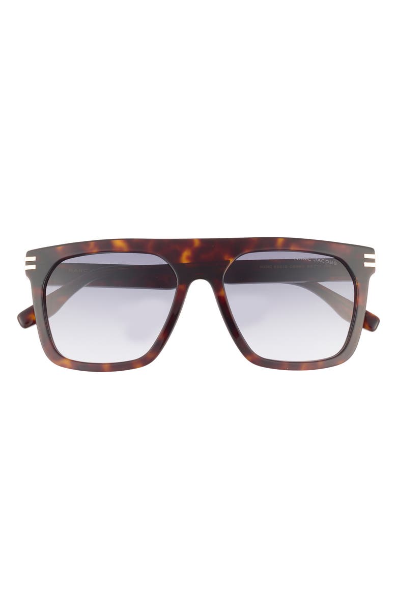 Marc Jacobs 55mm Shield Sunglasses, Main, color, Havana