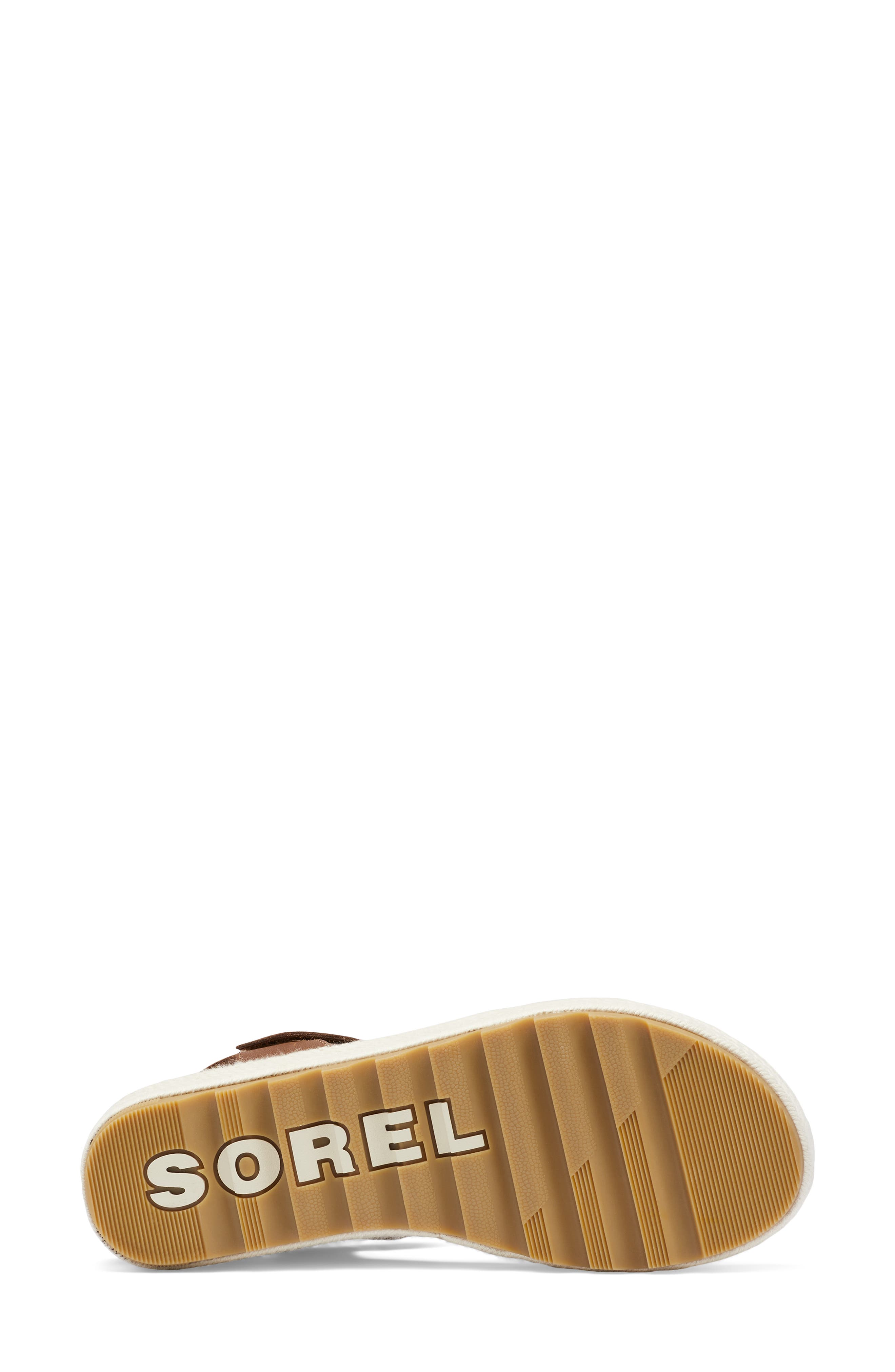 SOREL Cameron Flatform Sandal, Alternate, color, Velvet Tan/ Chalk