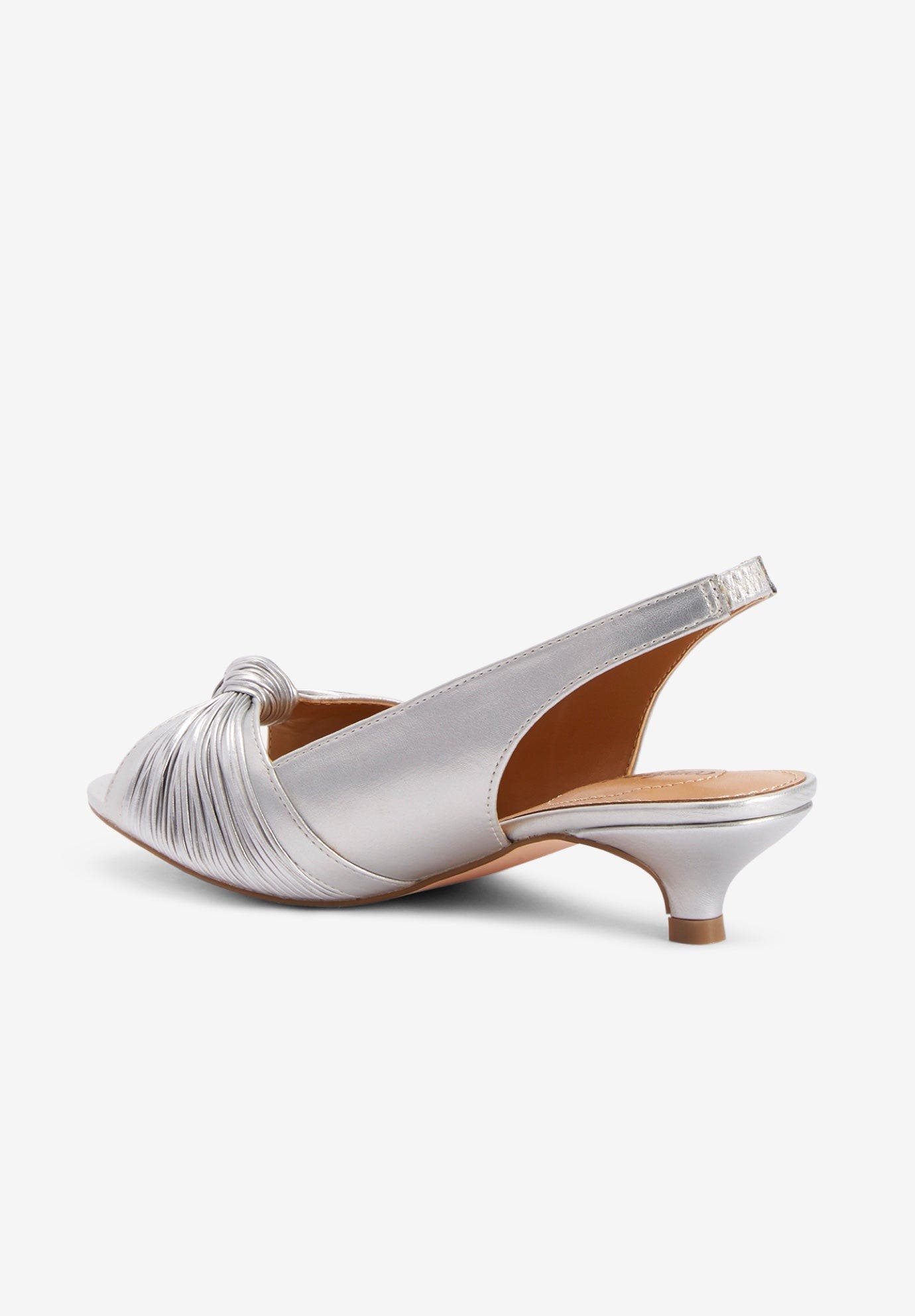 The Katelyn Slingback, Alternate, color, SILVER