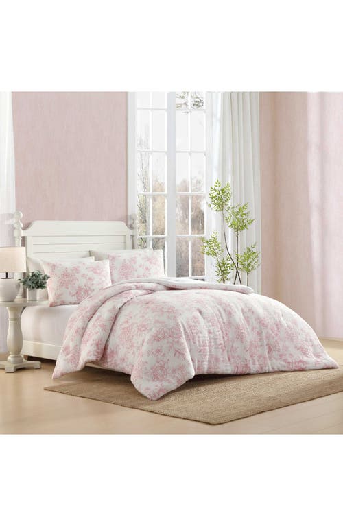 Laura Ashley Delphine Waffle Knit Comforter Set