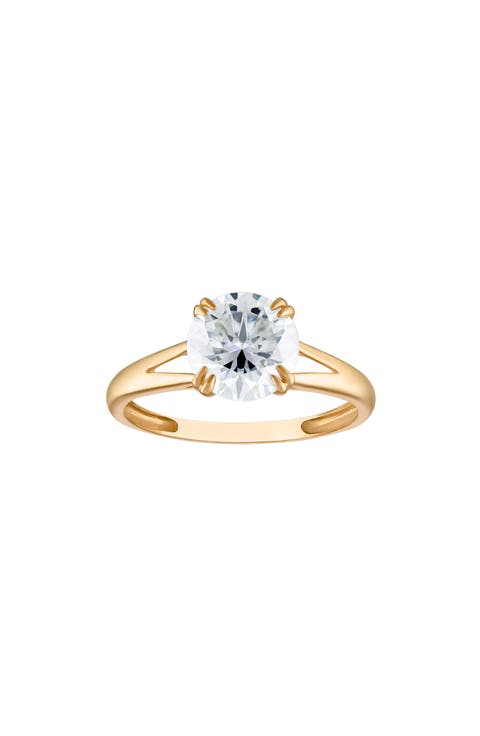 Moissanite Solitaire Ring