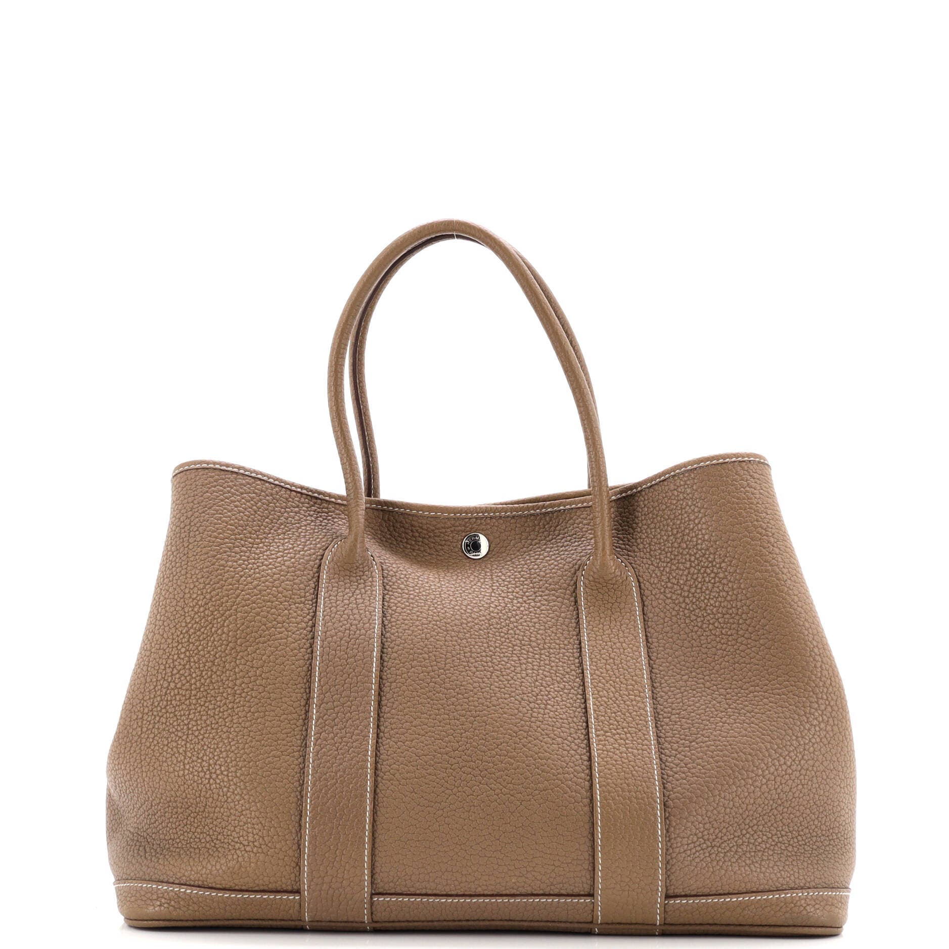 Pre-Owned Hermes Garden Party Tote Leather 36, Main, color, 