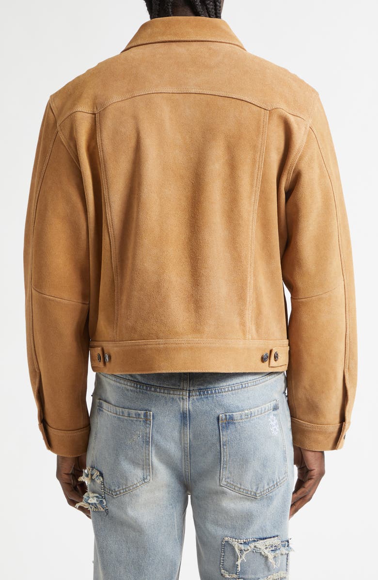 MIDNIGHT RODEO 1968 Suede Trucker Jacket, Alternate, color, Tan