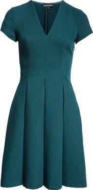 Emporio Armani Emma Short Sleeve Fit & Flare Dress