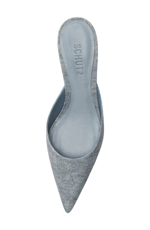 Schutz Julie Pointed Toe Mule In Blue