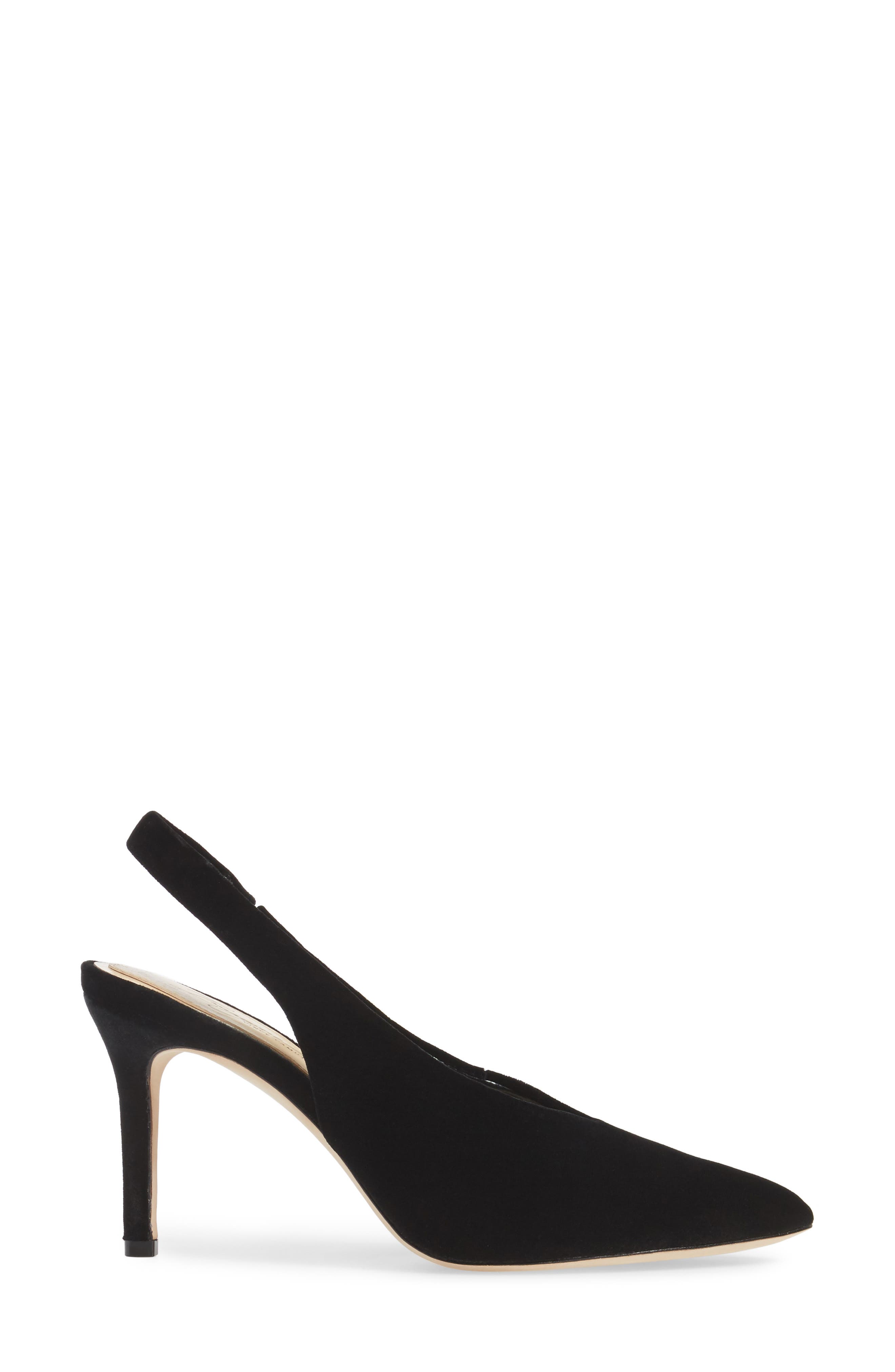 Melea Slingback Pump, Alternate, color, BLACK VELVET