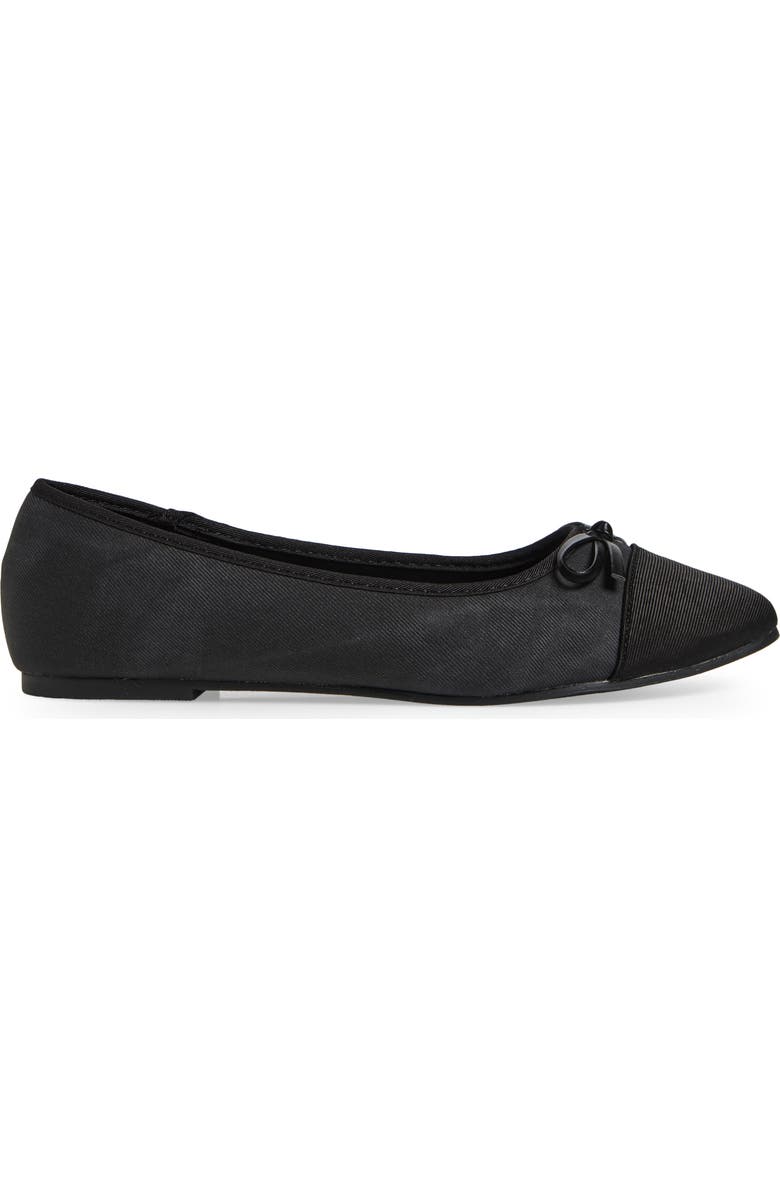 T Tahari Geneva Cap Toe Ballet Flat, Alternate, color,