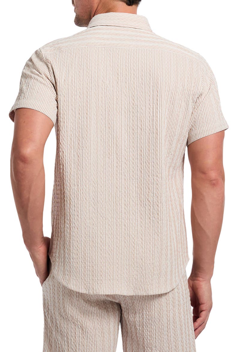 Fornillo Short Sleeve Shirt, Alternate, color, KHAKI