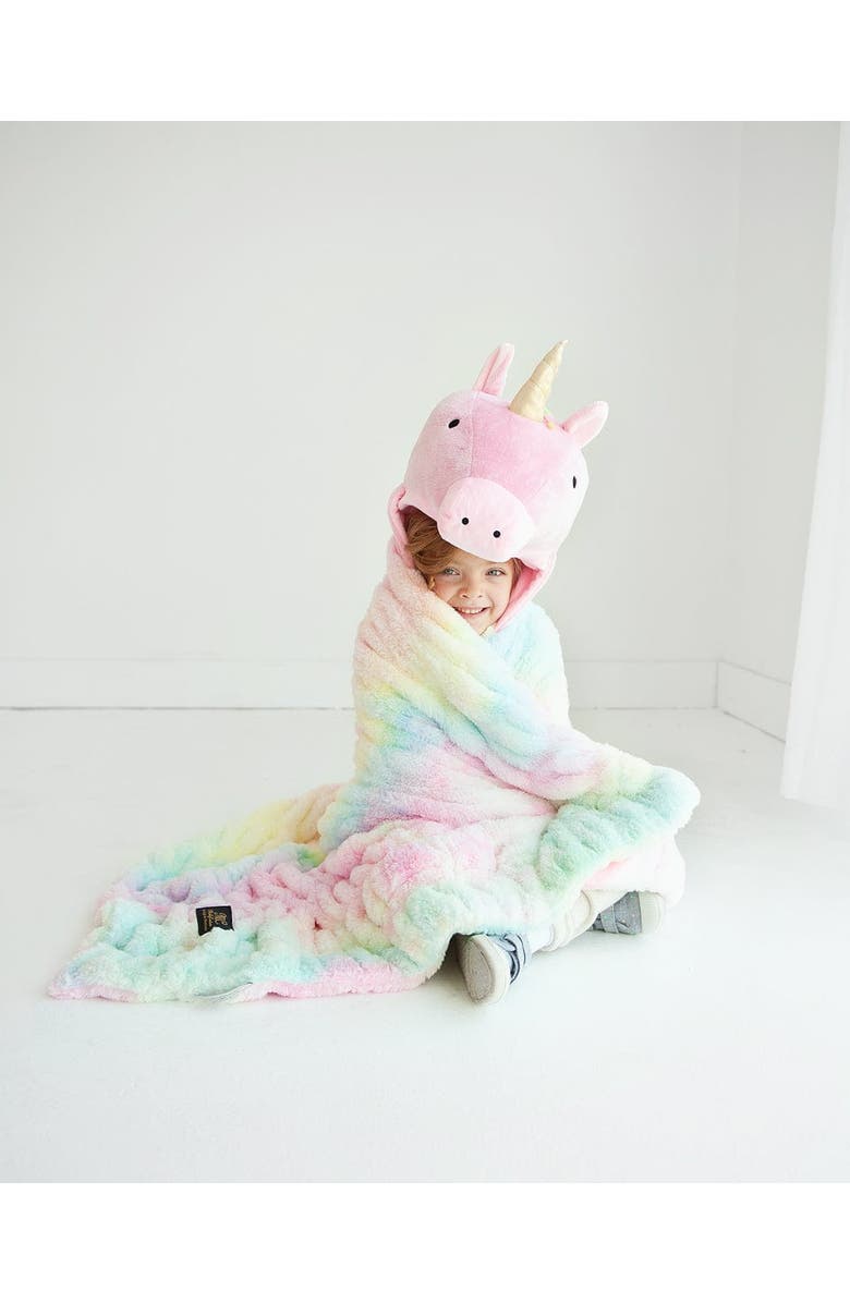 Minky Couture Huggable Unicorn, Alternate, color, Rainbow, Pink