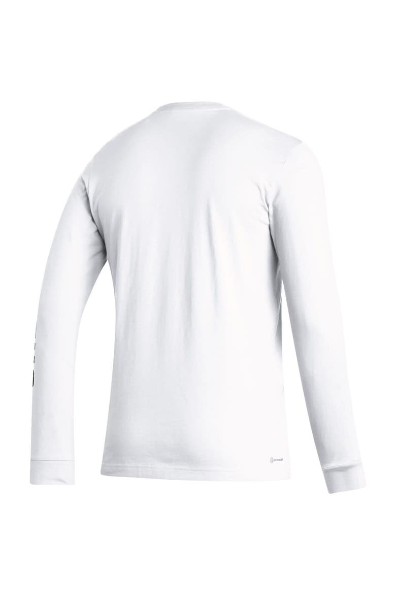 Men's adidas White Juventus Team Crest Long Sleeve T-Shirt, Alternate, color, White