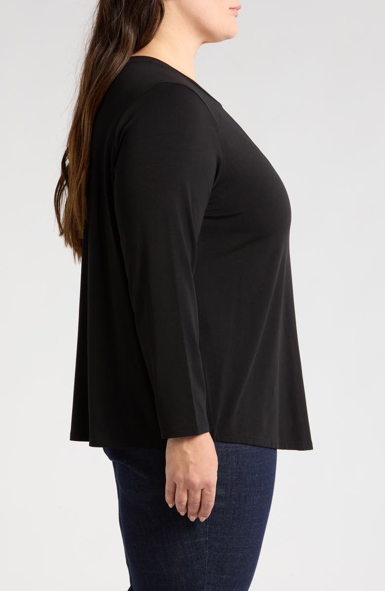 Eileen Fisher Asymmetric Knit Top, Alternate, color, 