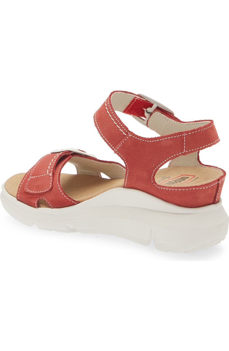 On Foot 80217 Orleans Wedge Sandal, Alternate, color, Red