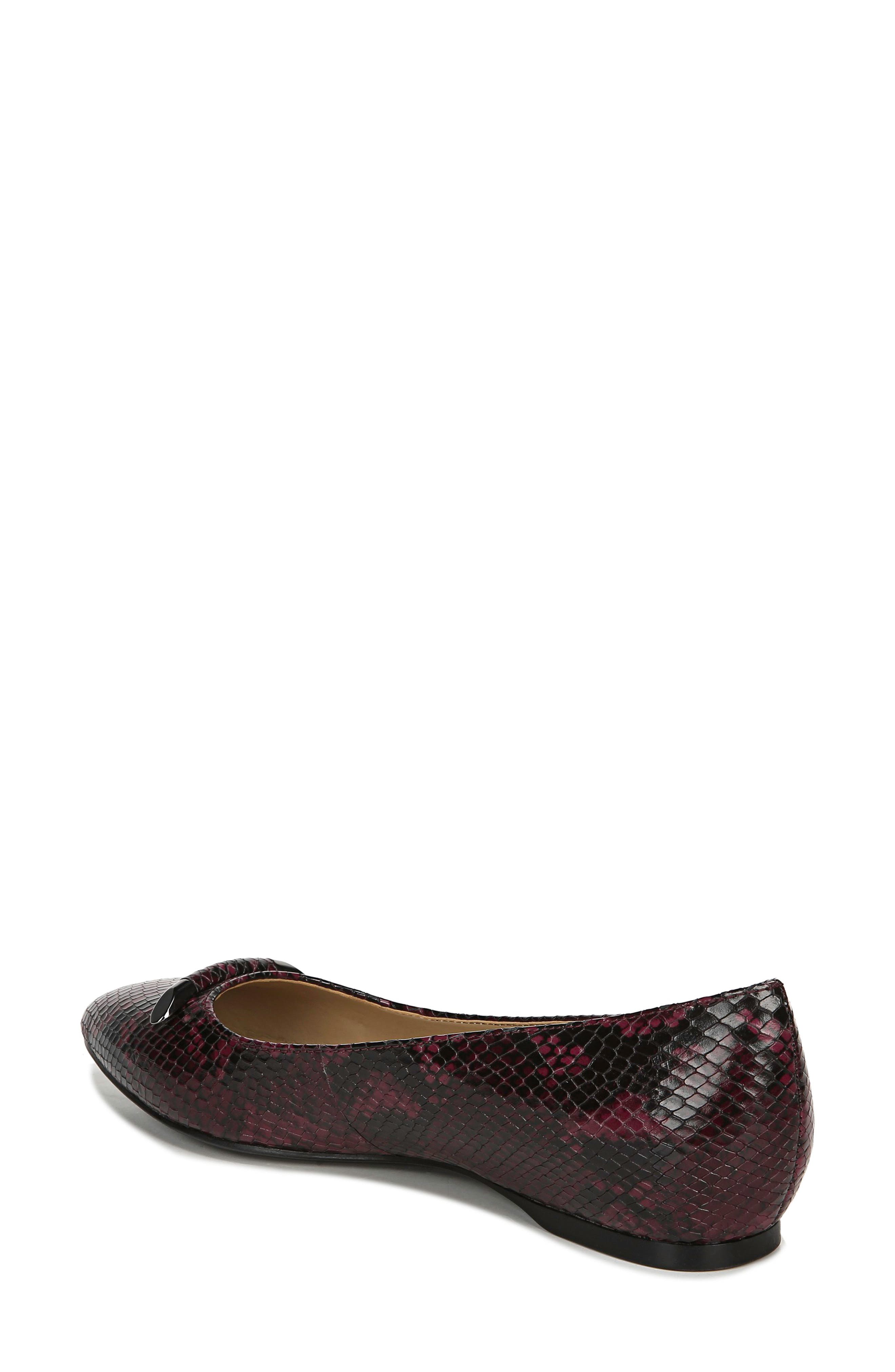 Sable Flat, Alternate, color, BURGUNDY SNAKE LEATHER