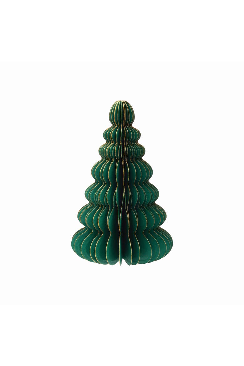 Honeycomb Small Paper Tree Figurine, Main, color, Green