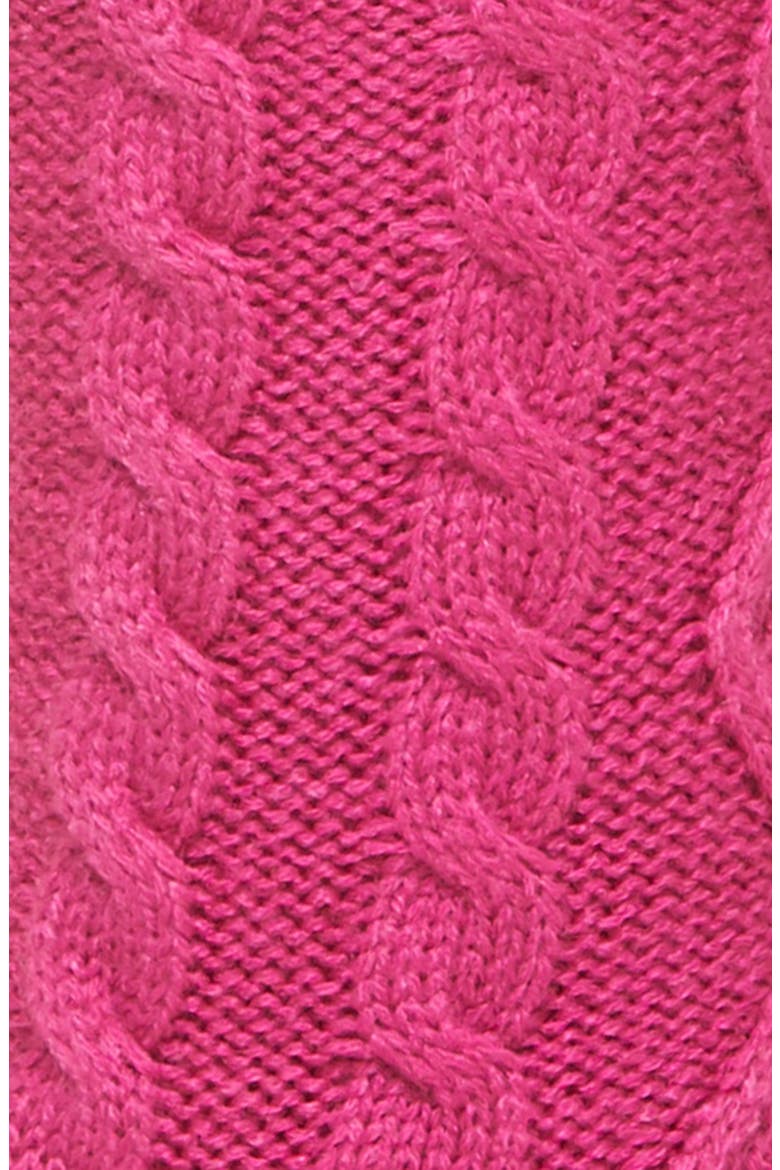 Pompom Fleece Lined Socks, Alternate, color, FUCHSIA