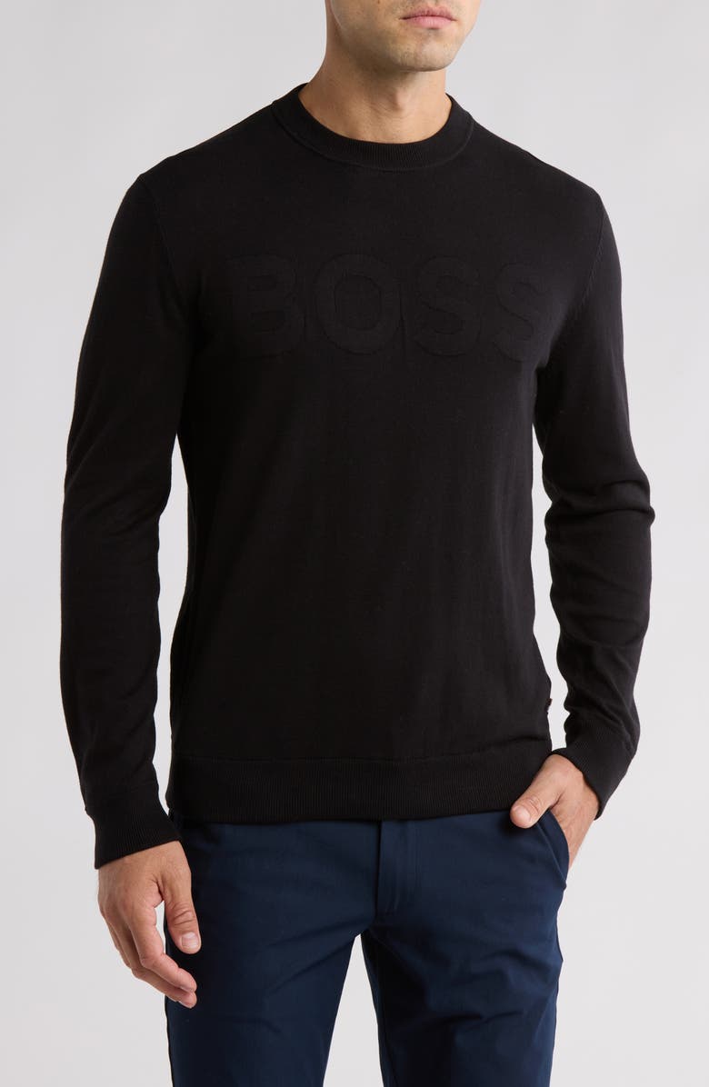BOSS Lamadeo US Cotton Blend Sweater, Main, color, 
