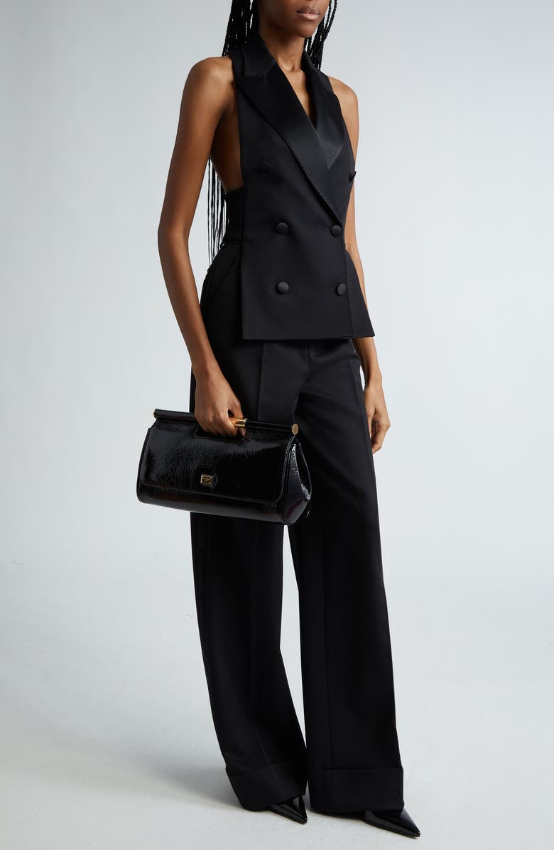 Dolce&Gabbana Large Sicily Clutch Handbag, Alternate, color,