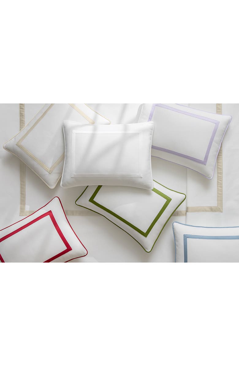 Matouk Louise Piqué Boudoir Pillow Sham, Alternate, color, White