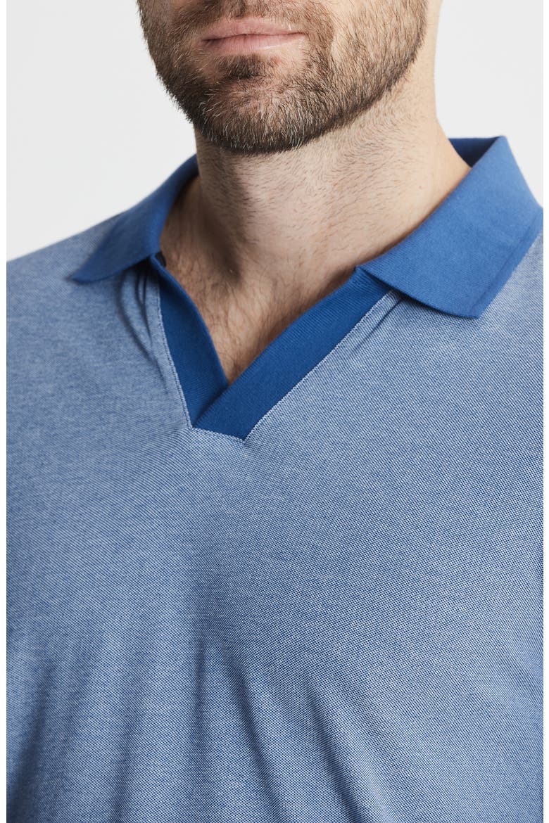 South Hampton Johnny Collar Polo, Alternate, color, BLUE