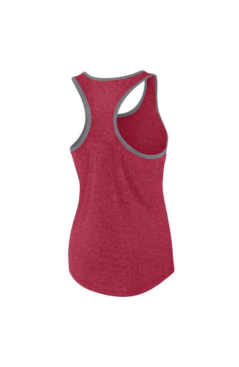 FANATICS Women's Fanatics Branded Heather Red Tampa Bay Buccaneers Plus Size Fuel Tank Top, Alternate, color, 