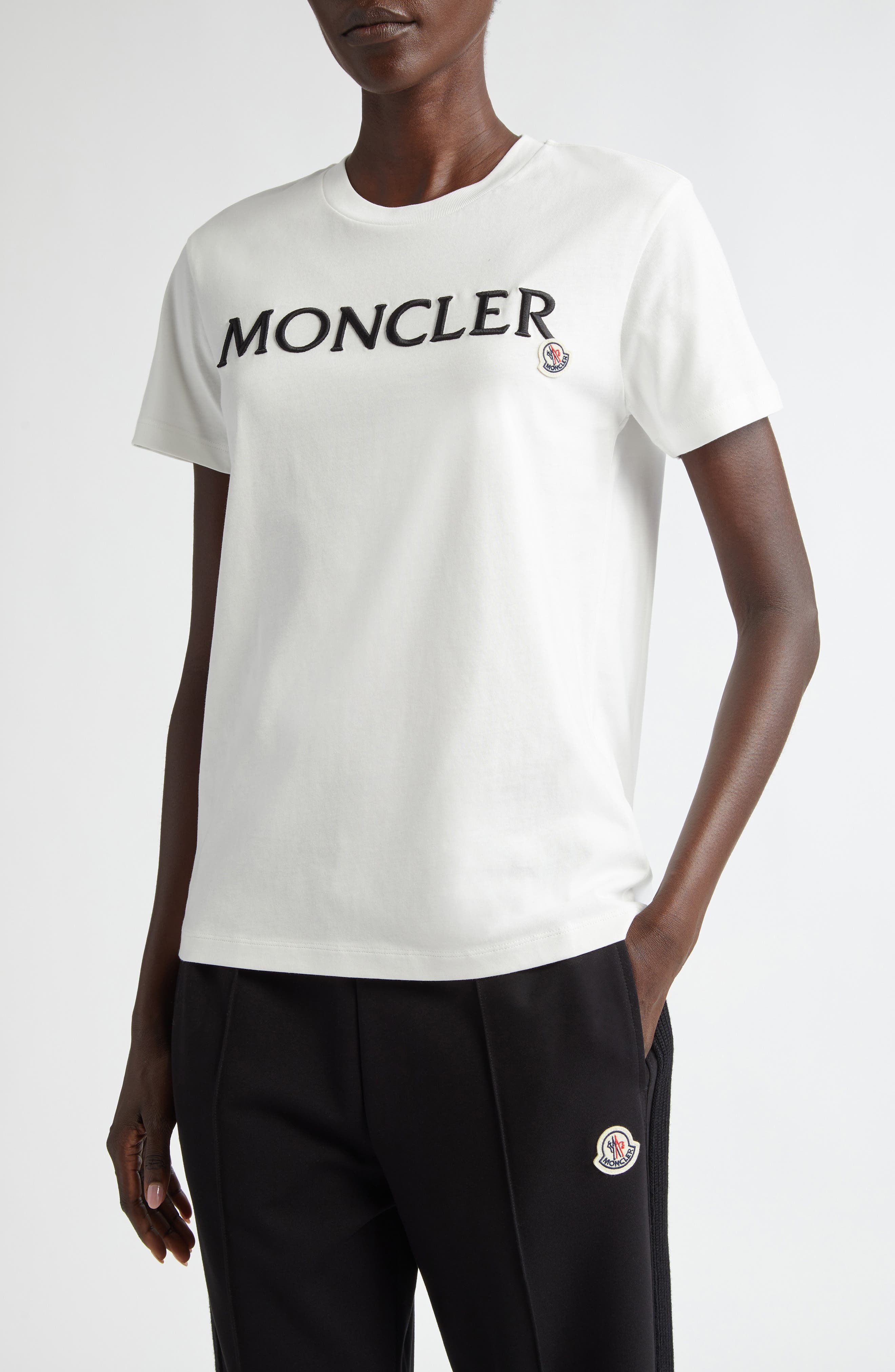 Logo Embroidered Cotton T-Shirt