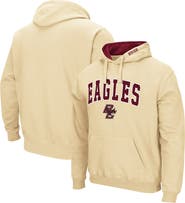 COLOSSEUM Men's Colosseum Gold Boston College Eagles Arch and Logo Pullover Hoodie