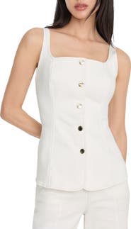 Good American Stretch Denim Vest