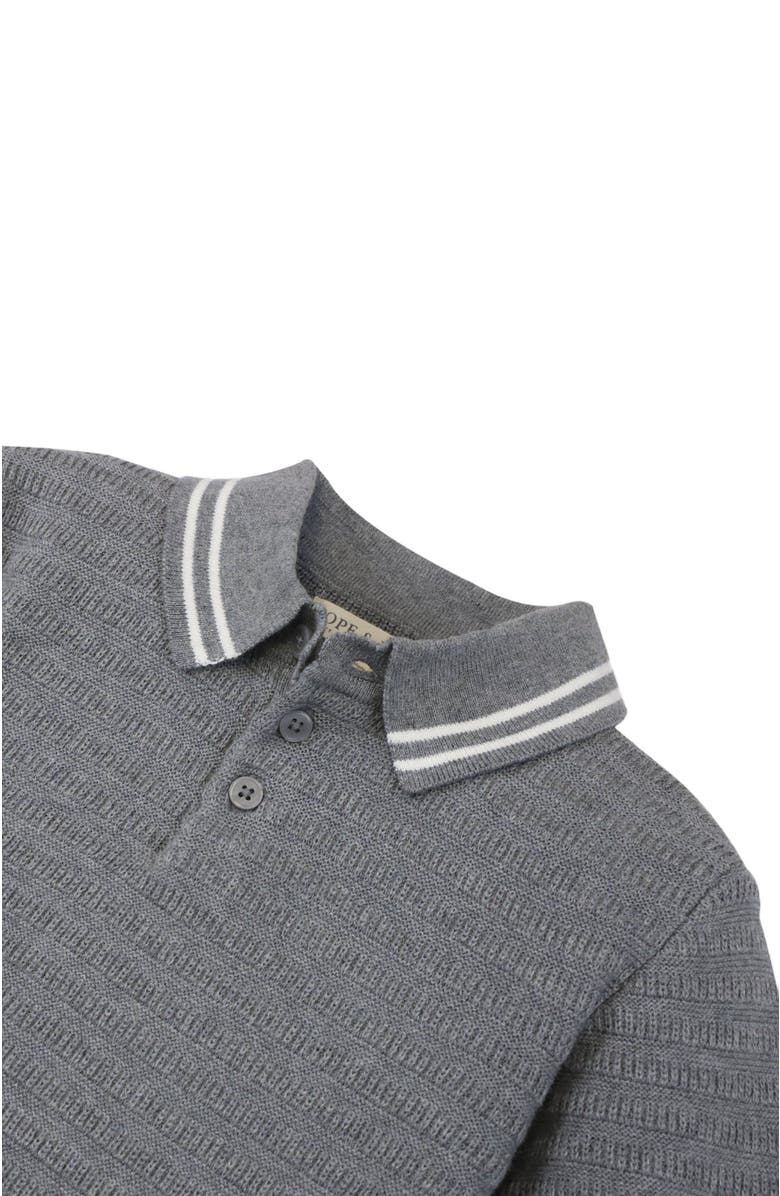 Hope & Henry Baby Boys' Short Sleeve Sweater Polo, Infant, Alternate, color, 