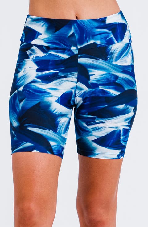 Plus Size Mid-Thigh Swim Shorts