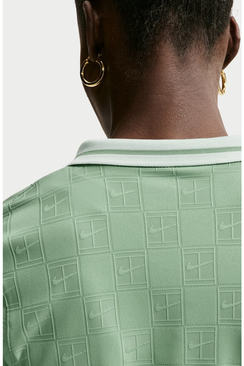 Dri-FIT Crop Polo, Alternate, color, STEAM/ BARELY GREEN