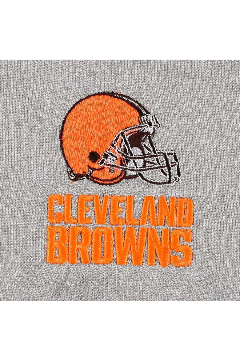 Men's Dunbrooke Heather Gray Cleveland Browns All-Star Tech Quarter-Zip Top, Alternate, color, Heather Gray