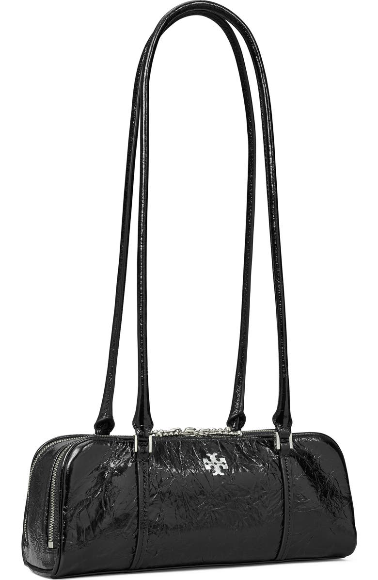 Tory Burch Micro Marshmallow T Monogram Crinkle Leather Satchel, Alternate, color,