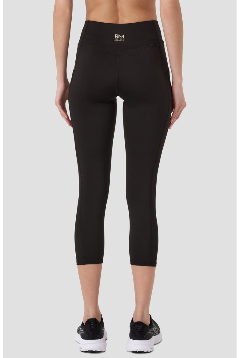 High Waist Crop Leggings, Alternate, color, BLACK