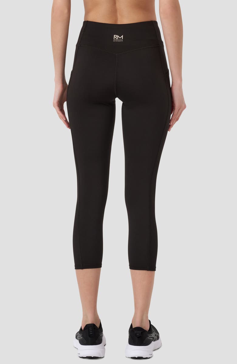 RM Rebecca Minkoff High Waist Crop Leggings, Alternate, color, Black