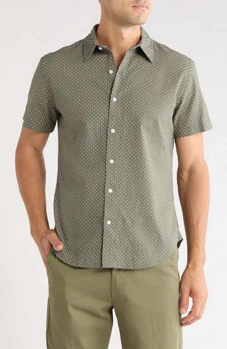 Slim Fit Cotton & Linen Button-Up Shirt
