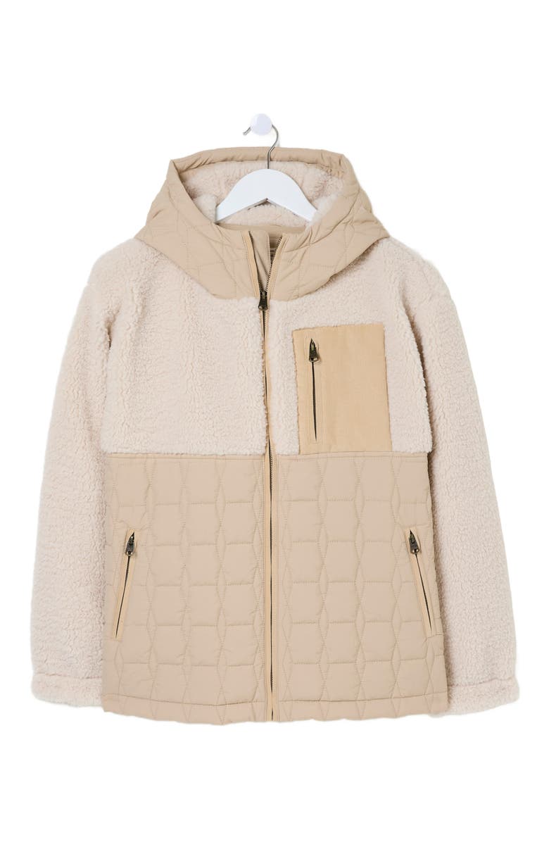 FatFace Women's Plus Size Honey Fleece Quilted Jacket, Alternate, color,