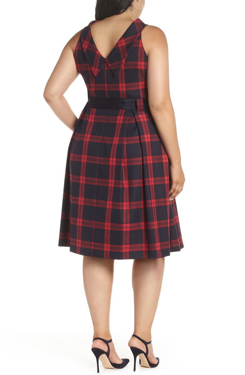 1901 Jacquard Fit & Flare Dress, Alternate, color,