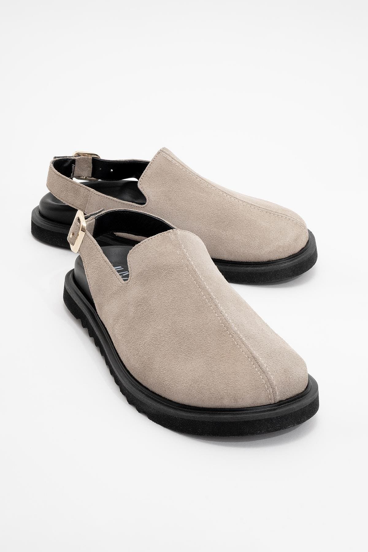  Beige Suede Leather