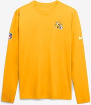 Nike Men's Nike Gold Pittsburgh Steelers Legend Small Logo Dri-FIT Long Sleeve T-Shirt